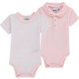 Hugo Boss Bodyer Børnetøj HUGO BOSS Baby Bodysuits 2-pack - Baby Pink
