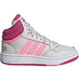 Adidas Basketballsko adidas Kid's Hoops Mid - Grey One/Beam Pink/Team Real Magenta
