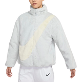 Kunstpels - Oversized Overtøj Nike Sportswear Jacket Women's - Photon Dust/Cashmere