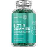 Maxmedix Biotin gummies til Hår, Hud & Negle 120 gummies Skønhedstilskud med vitaminer, der kan tygges