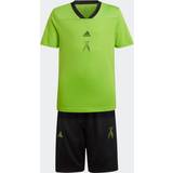 Drenge - Grøn Øvrige sæt adidas Junior Football-Inspired X Summer Set - Semi Solar Green/Black (HG6785)