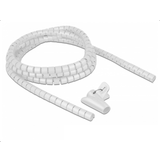 DeLock Spiralslange organizer 15 mm 2.5 meter Hvid