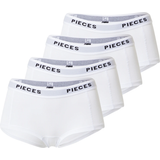 Pieces Hvid Trusser Pieces Women's Hipsters PClogo 4-pack