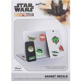 Star Wars Plastlegetøj Klistermærker Star Wars The Mandalorian Gadget Decals Grogu The Child Baby Yoda Stickers Waterproof and Reusable Stickers, 7 x 5, Boba Fett
