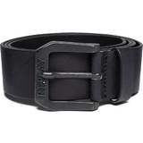 Replay Herre Bælter Replay Brushed Leather Belt - Black