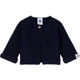 Petit Bateau Knitted Ribbed Cardigan - Smoking Blue (5314801)