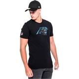 New Era Sort Overdele New Era Carolina Panthers Team Logo Short Sleeve T-shirt