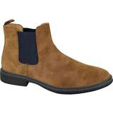Brun - TPR Støvler Goor Mens Leather Lined Chelsea Boots (12 UK) (Black)