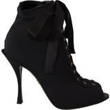11,5 Ankelstøvler Dolce & Gabbana Stretch Short Ankle Boots - Black