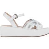 Syntetisk - Sølv Sko Geox Womens Comfort Strap Sandals Metallic