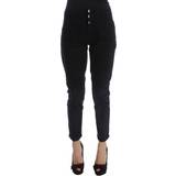 Costume National Cotton Slim Fit Cropped Jeans