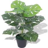 Kunstige planter vidaXL Kunstig monstera-plante med potte 45 cm grøn Kunstig plante