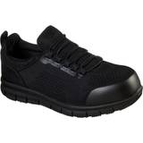 Herre Sneakers Skechers Mens Synergy Omat Safety Shoes (10 UK) (Black)