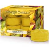 Bomuld - Gul Lysestager, Lys & Dufte Yankee Candle Tropical Starfruit Duftlys 9.8g 12stk