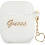 Guess Tilbehør til høretelefoner Guess GUA2LSCHSH AirPods cover bialy/white Silicone Charm Heart Collection