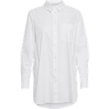Dame - Skjortekrave Bluser Part Two Lulas Long Poplin Shirt - White
