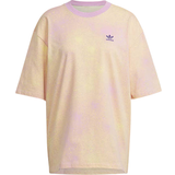 Batik T-shirts & Toppe adidas Allover Print Tee - Bliss Lilac/Almost Yellow