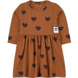 Mini Rodini Brun Kjoler Mini Rodini Basic Heart Dress - Brown