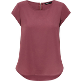 Only 32 - Dame Bluser Only Vic Loose Short Sleeve Top - Rose/Rose Brown