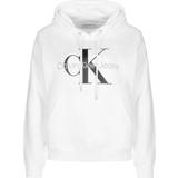 Calvin Klein Dame Sweatere Calvin Klein Monogram Hoodie - Bright White