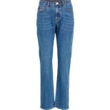 Vila Bomuld Bukser & Shorts Vila Stray Dl Regular Waist Straight Jeans
