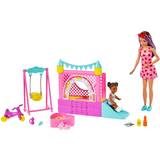 Dukketilbehør - Tyggelegetøj Dukker & Dukkehus Barbie Skipper Babysitters Inc. Bounce House Playset