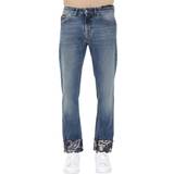 Versace Bukser & Shorts Versace Couture Baroque Patch Jeans - Blue