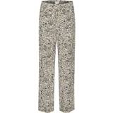 Part Two Beige Bukser & Shorts Part Two Pannapw Casual Pants - Vetiver Painted Flower