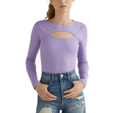 Asymmetriske - Bomuld T-shirts & Toppe Pieces Daha T-shirt - Lavender