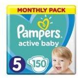 Pleje & Badning Pampers Active-Baby Disposable Diapers Size 5 11-16kg 150pcs