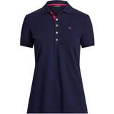 Lauren Ralph Lauren Dame T-shirts & Toppe Lauren Ralph Lauren Women's Short Sleeve Polo Shirt - Navy Blue