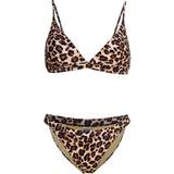 Leopard - Polyester Badetøj Wiki Triangle Bikini Set - Bayonne