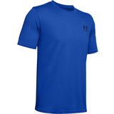 Under Armour Men's Sportstyle Left Chest Short Sleeve Shirt - Versa Blue/Black