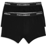 Dolce & Gabbana Herre Underbukser Dolce & Gabbana Logo Boxer Briefs 2-pack - Black