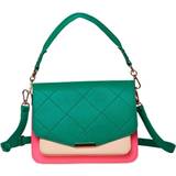 Pink - Trykknap Håndtasker Noella Blanca Multi Compartment Bag - Green/Pink/Nude