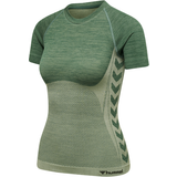 Grøn - Rund hals - Slim Overdele Hummel Clea Seamless Tight T-shirt Women