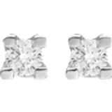 Christina Design Labgrown Stud Earrings - Silver/Diamond