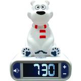 Hvid Vækkeure Børneværelse Lexibook Polar Bear Digital Alarm Clock