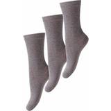 Melton Piger Undertøj Melton Socks 3-pack - Light Grey Melange (880102-135)
