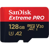SanDisk Hukommelseskort SanDisk Extreme Pro microSDXC Class 10 UHS-I U3 V30 A2 200/90MB/s 128GB