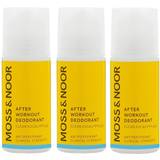Blødgørende Deodoranter Moss & Noor After Workout Clean Eucalyptus Deo Roll-on 60ml 3-pack