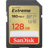 MicroSDXC Hukommelseskort SanDisk Extreme microSDXC Class 10 UHS-I U3 V30 180/90MB/s 128GB