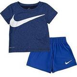Blå - Polyester Øvrige sæt Nike Shorts Set - Game Royal (66J196-U89)