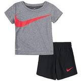 18-24M - Drenge Øvrige sæt Nike Shorts Set - Black/Grey (66J196-023)