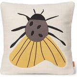 Beige Puder Børneværelse Ferm Living Forest Embroidered Cushion Moth