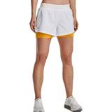 Dame - Kort - Løb Shorts Under Armour Women's Iso-Chill Run 2-in-1 Shorts - White/Rise