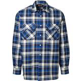 48 - Blå - Ternede Tøj ID Leaf Lumberjack Shirt - Royal Blue