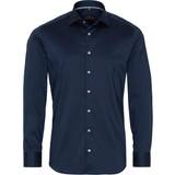 42 - Slim Overdele Eterna Long Sleeve Shirt 3377 F170 - Dark Blue