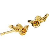 Gul - Vielsesringe Smykker Sistie Silke x Earrings - Gold/Yellow
