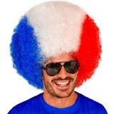 Widmann Afro Wig Blue/White/Red